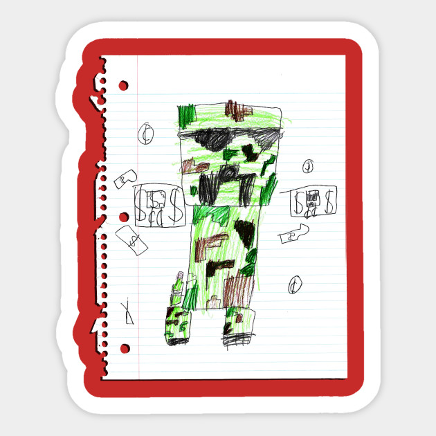 630x630 Mine Creeper - Minecraft Creeper Sketch