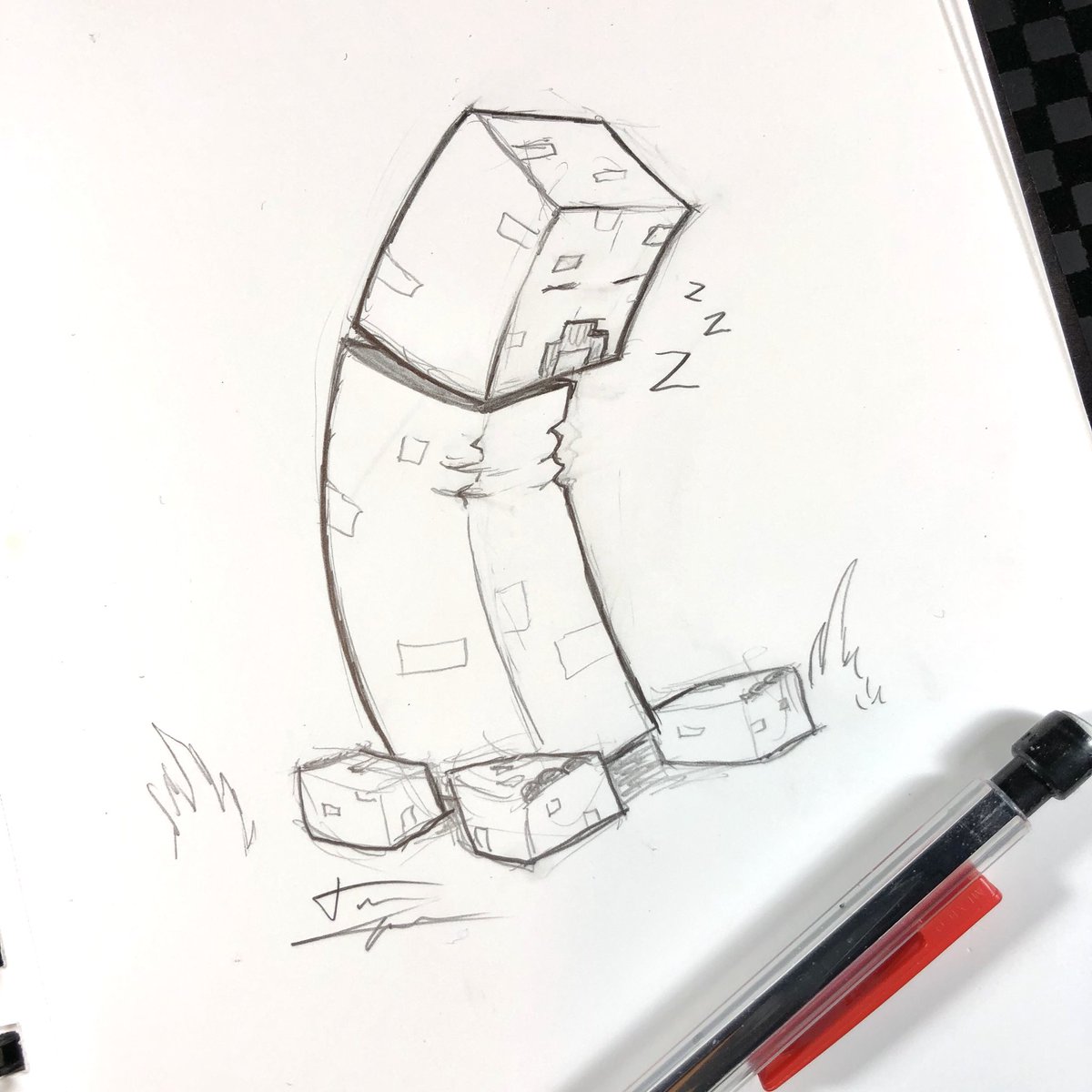 1200x1200 Minecraftcreeper Hashtag On Twitter - Minecraft Creeper Sketch