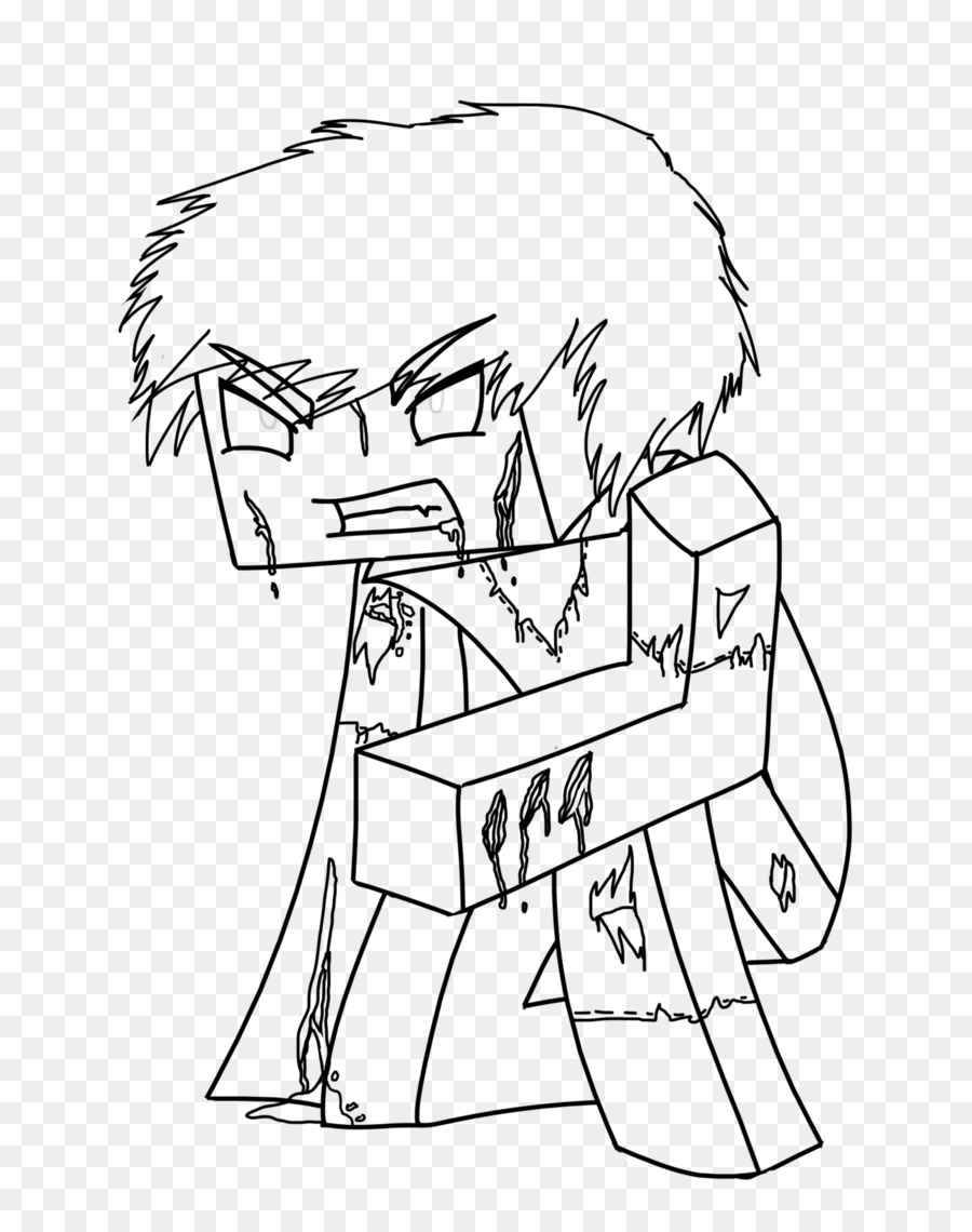 900x1140 Minecraft Coloring Book Herobrine Drawing Enderman - Minecraft Sketch