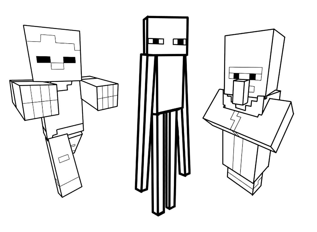 1300x952 Drawing Inspired - Minecraft Sketch