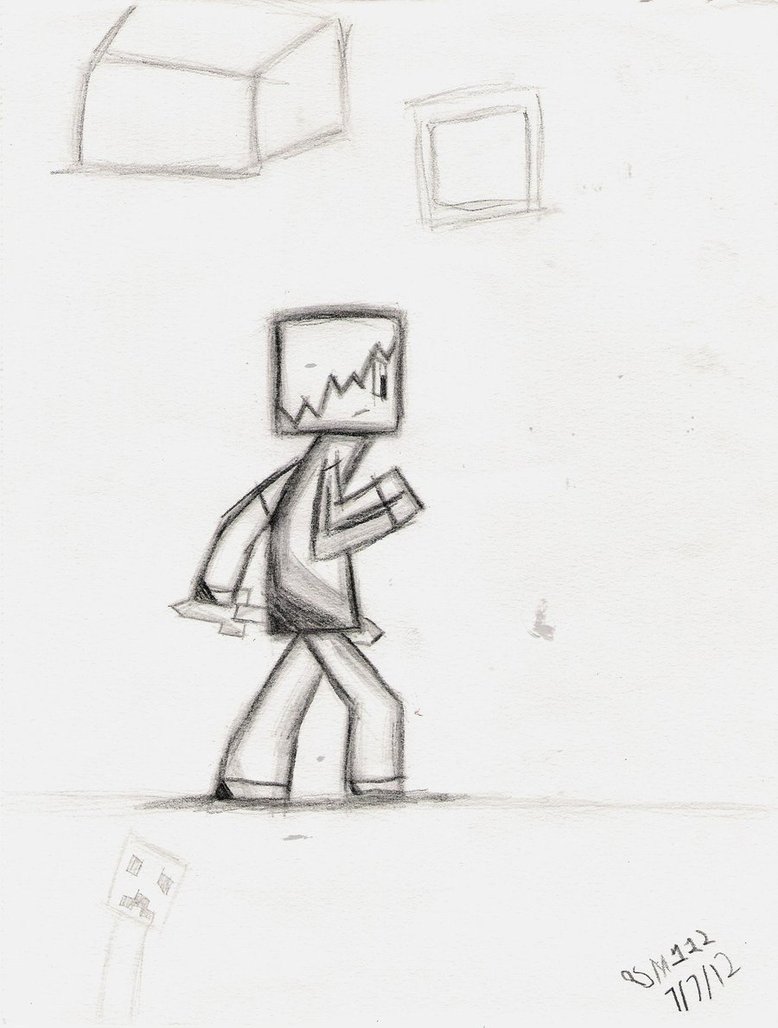 778x1028 Minecraft Sketch By Shinymew112 - Minecraft Sketch Art