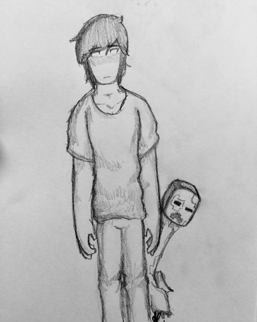 1080x1350 Herobrineart - Minecraft Sketch Art