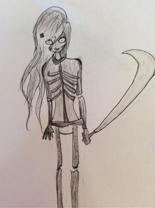 320x429 This Is My Minecraft Skin! Yes I Am A Wither Skeleton. - Minecraft Skin Sketch