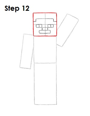 300x388 Misc - Minecraft Steve Sketch