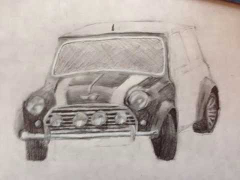 480x360 How To Draw A Realistic Mini Cooper - Mini Cooper Sketch