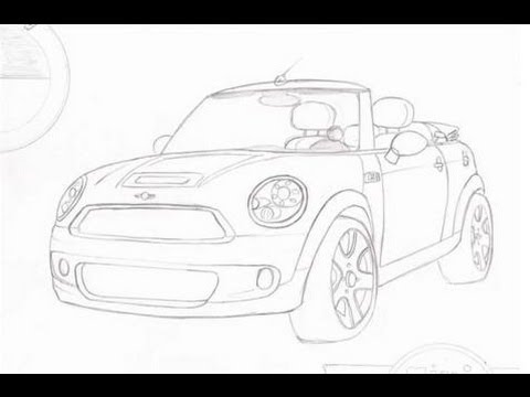 480x360 How To Draw A Mini Cooper - Mini Cooper Sketch