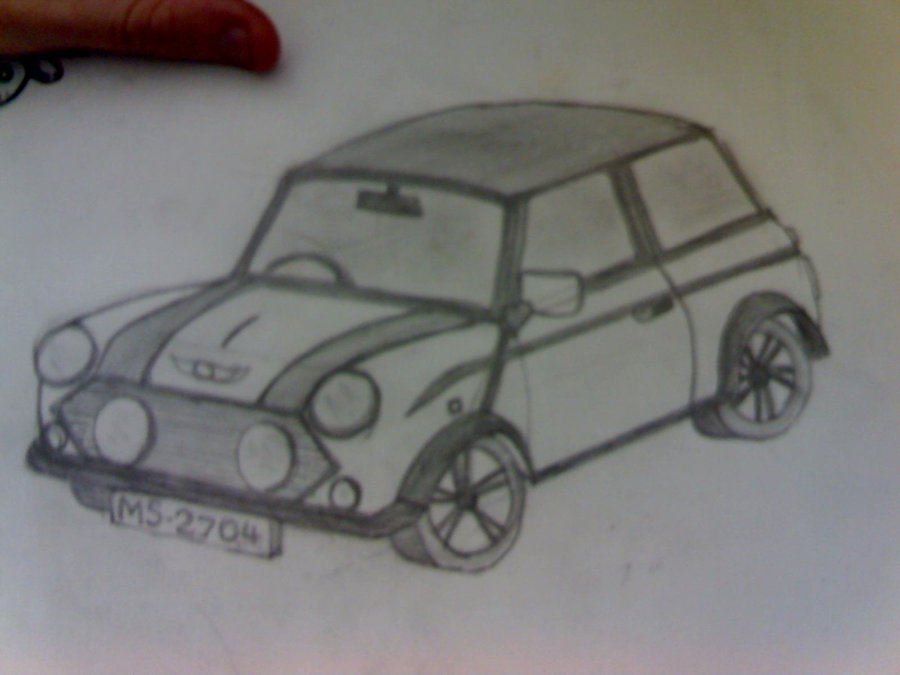 900x675 Mini Cooper Sketch By Rinni1990 - Mini Cooper Sketch