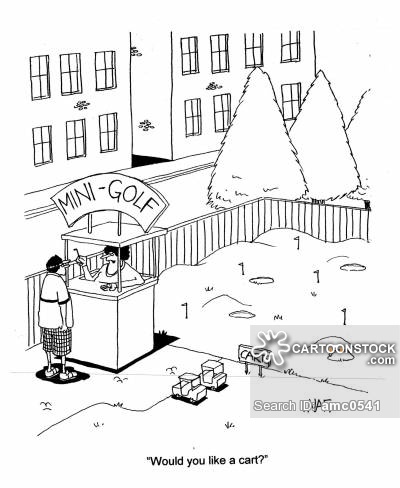 400x488 Adventure Golf Cartoons And Comics - Mini Golf Sketch