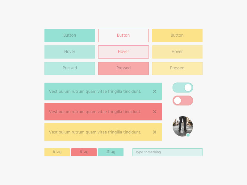 800x600 Mini Ui Kit Sketch Freebie - Mini Sketch