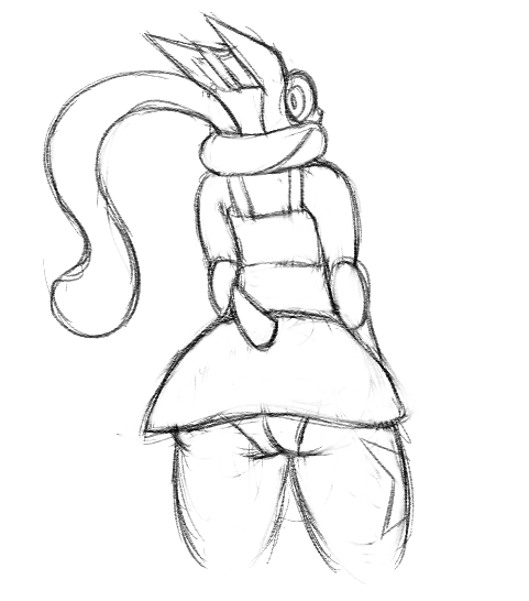 481x546 Mini Skirt Greninja (Sketch) Weasyl - Mini Skirt Sketch