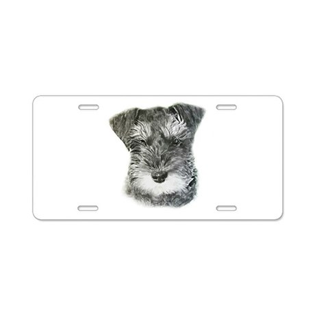 460x460 Miniature Schnauzer Aluminum License Plate By - Miniature Schnauzer Sketch
