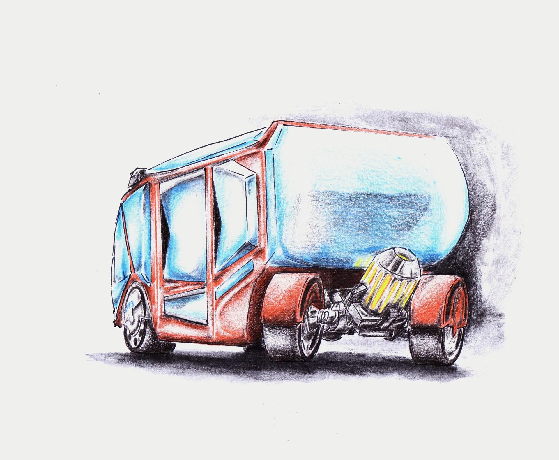 1920x1578 Ivan Senchenko - Minibus Sketch
