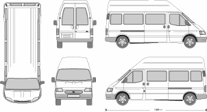 302x164 Collection Of Minibus Drawing High Quality, Free Cliparts - Minibus Sketch