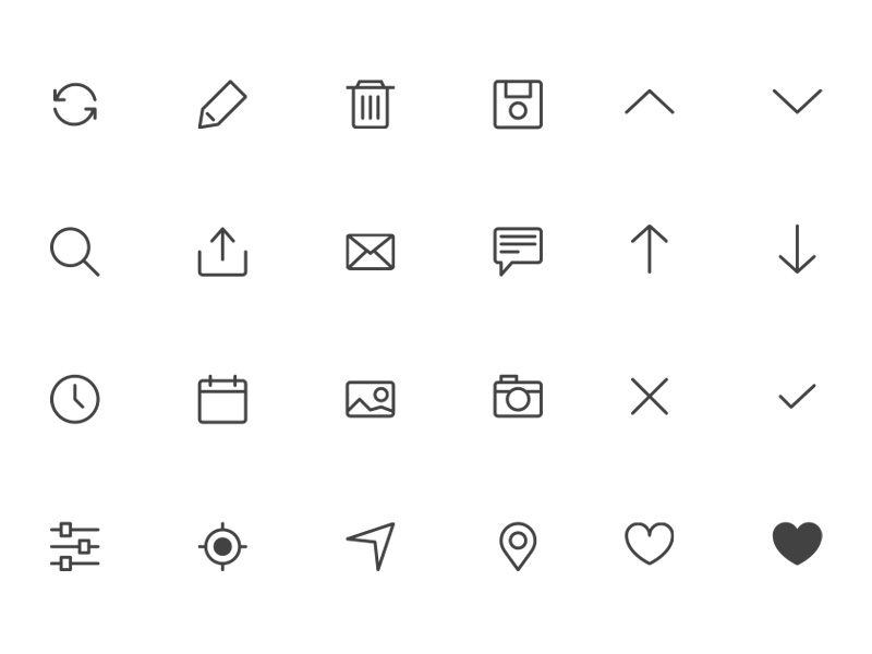 800x600 Minimal 1px Line Icon Set Sketch Freebie - Minimal Sketch