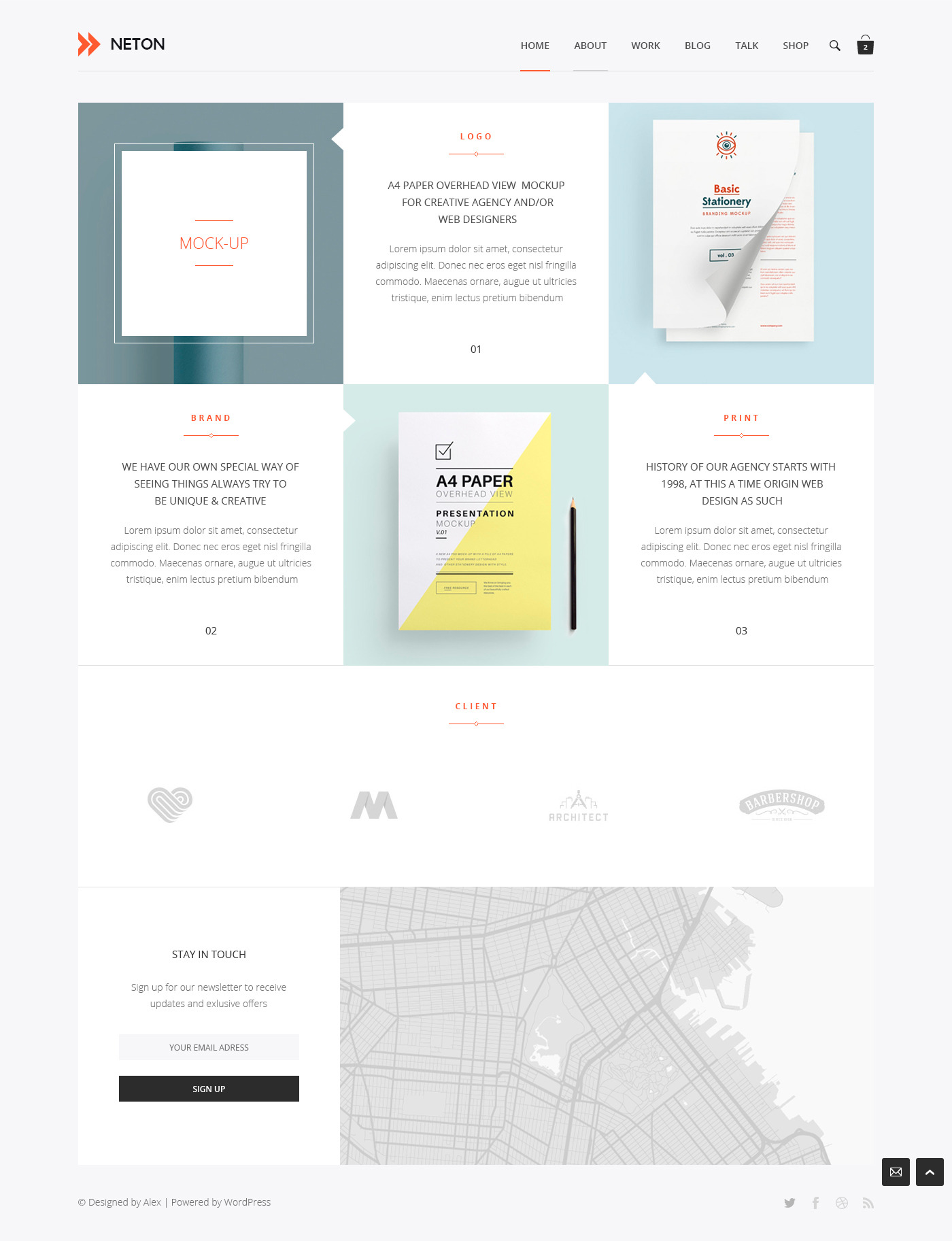 1400x1825 Neton Creative Portfolio Sketch Template By Wexen Themeforest - Minimal Sketch