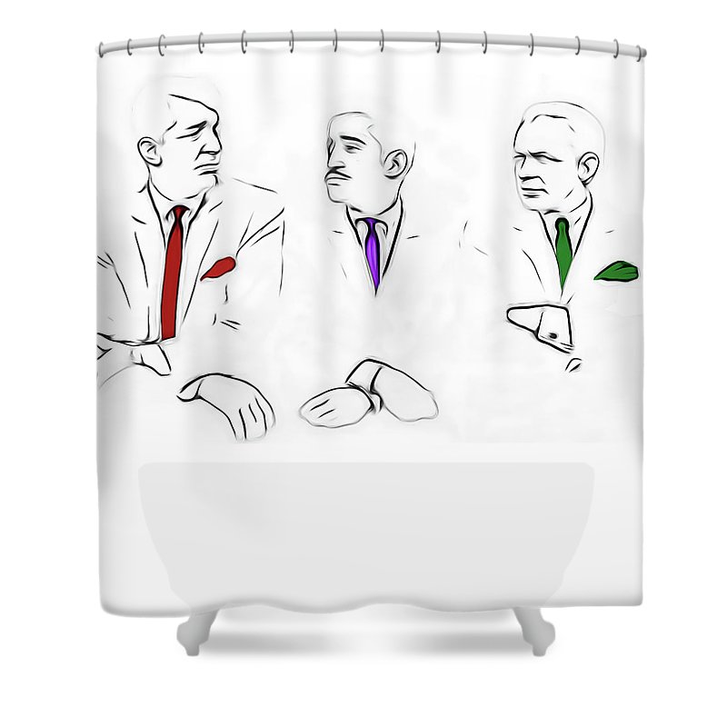800x800 Rat Pack Minimal Sketch 1 Shower Curtain For Sale By Nicholas Romano - Minimal Sketch