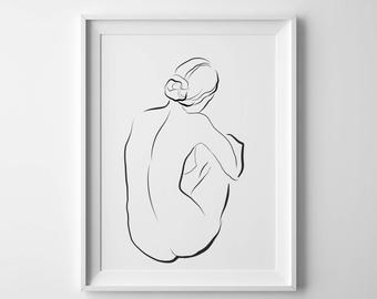 340x270 Minimalist Drawing Etsy - Minimalist Sketch