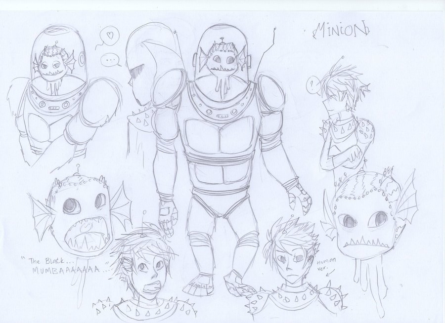 900x654 Minion Sketch By Jimsdeadbones - Minion Sketch
