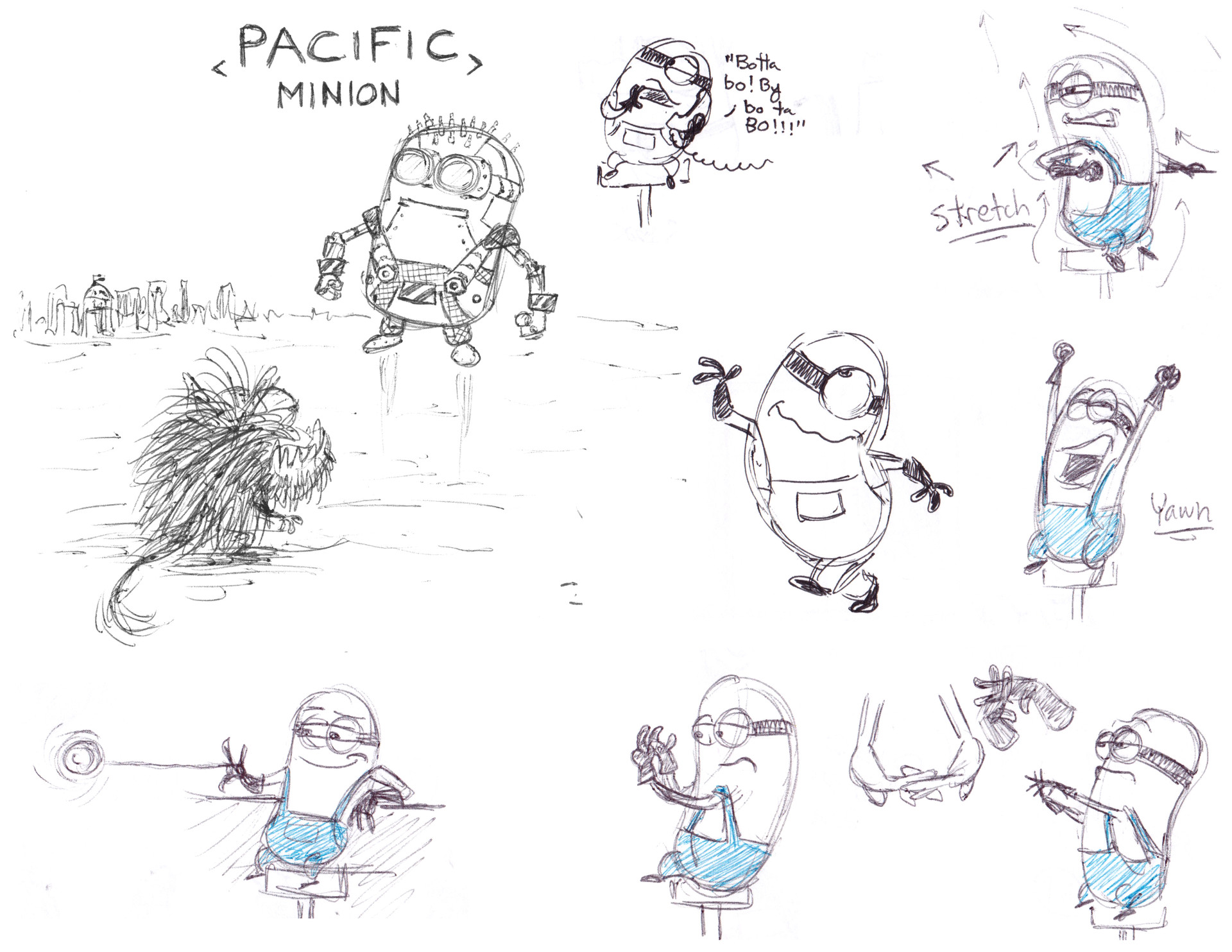 1920x1484 Artstation - Minion Sketch