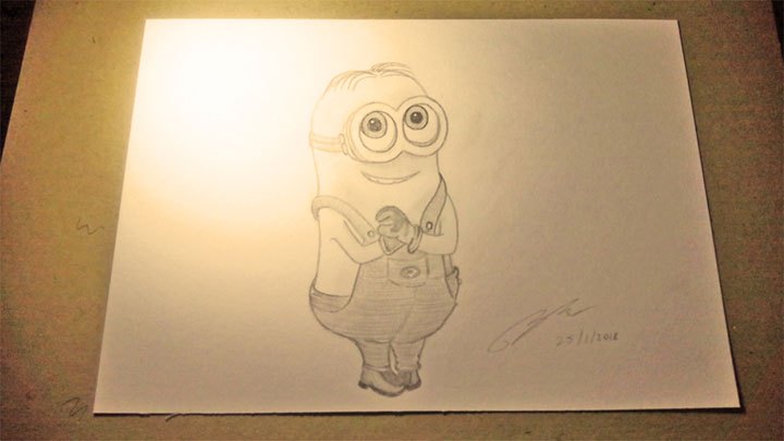 720x405 Pencil Sketch Of Dave (Minion) - Minion Sketch