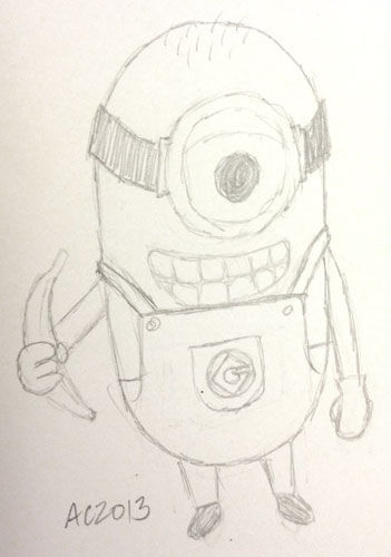 351x500 Sunday Round Up Amp Minion Sketch Antemortem Arts Fine Art - Minion Sketch