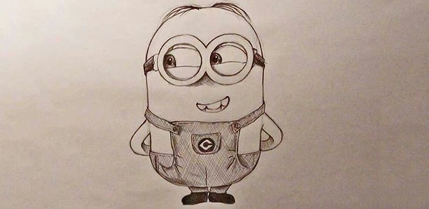 615x300 This Video Will Make You Want To Draw A Minion, Even If You Suck - Minion Sketch
