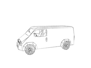 320x240 Minivan Photos, Royalty Free Images, Graphics, Vectors Amp Videos - Minivan Sketch