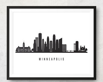 340x270 Minneapolis Etsy - Minneapolis Skyline Sketch
