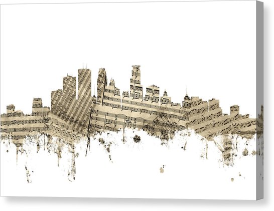 546x422 Minneapolis Skyline Canvas Prints Fine Art America - Minneapolis Skyline Sketch