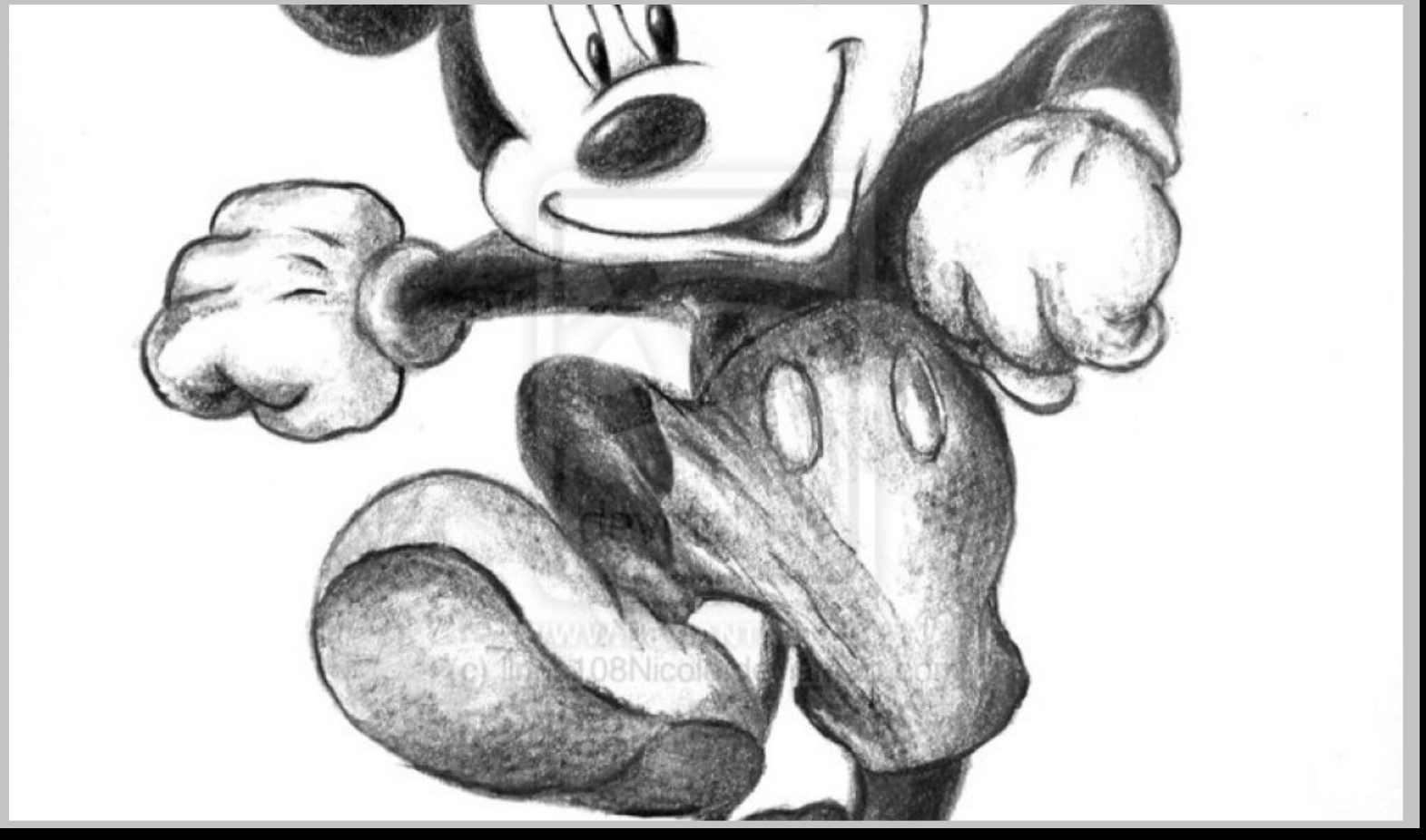 1571x926 Drawn Mickey Mouse Minnie 22 - Minnie And Mickey Mouse Sketch