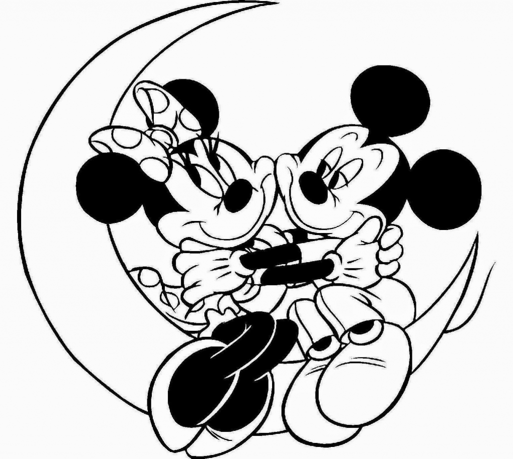 1024x916 Mickey And Minnie Mouse Drawing Mickey Mouse And Minnie Mouse - Minnie And Mickey Mouse Sketch