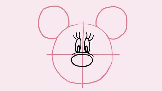 549x309 3 Ways To Draw Minnie Mouse Step By Step - Minnie And Mickey Mouse Sketch