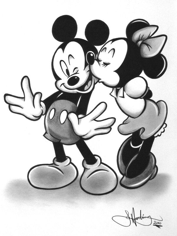 600x800 Minnie Mouse - Minnie And Mickey Mouse Sketch