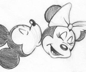 300x250 Minnie Mouse Easy Mickey Drawing Pictures - Minnie Mouse And Mickey Mouse Sketch