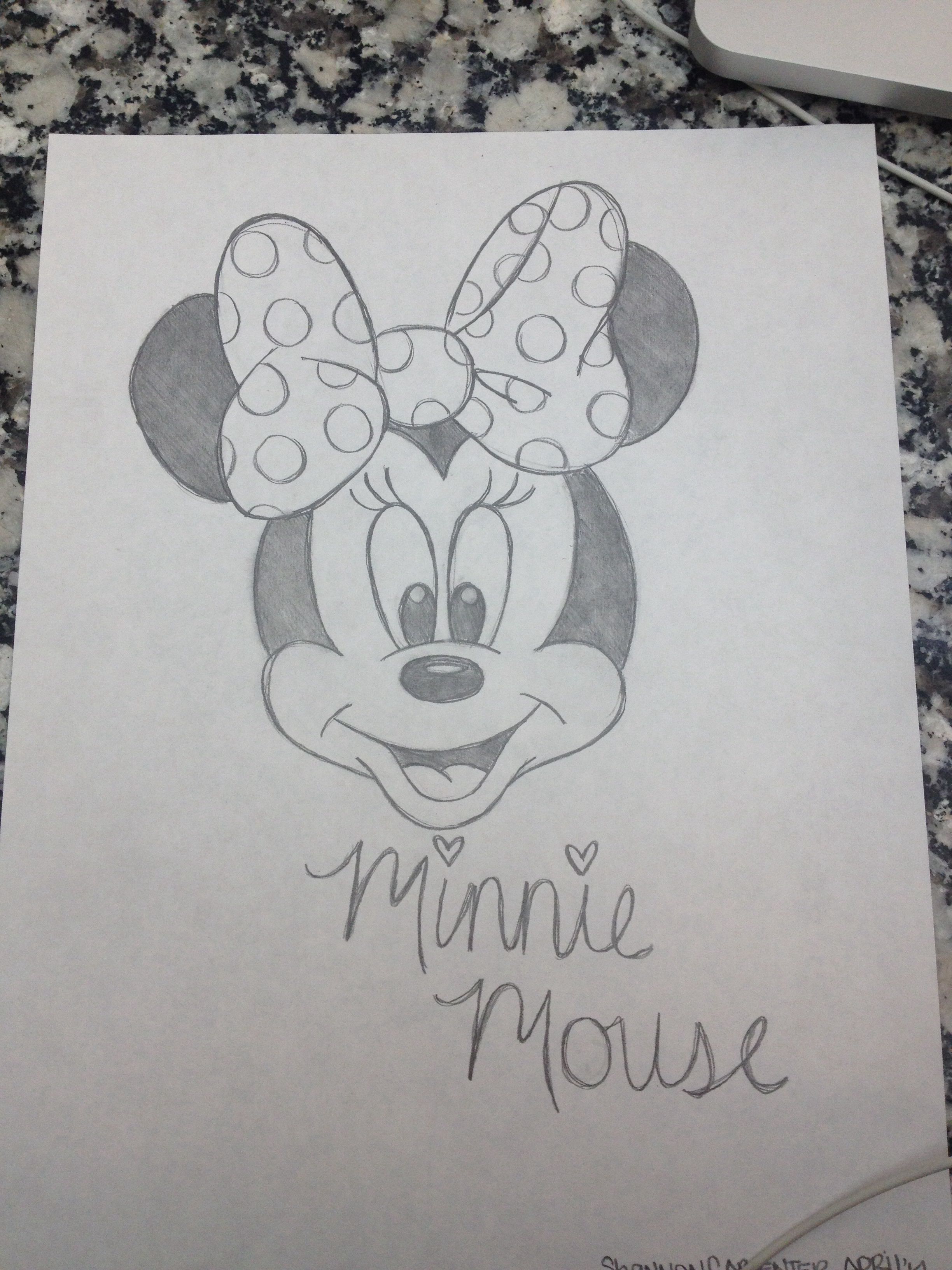 2448x3264 Minnie Mouse Sketch Letitgoughart Drawings - Minnie Mouse Pencil Sketch