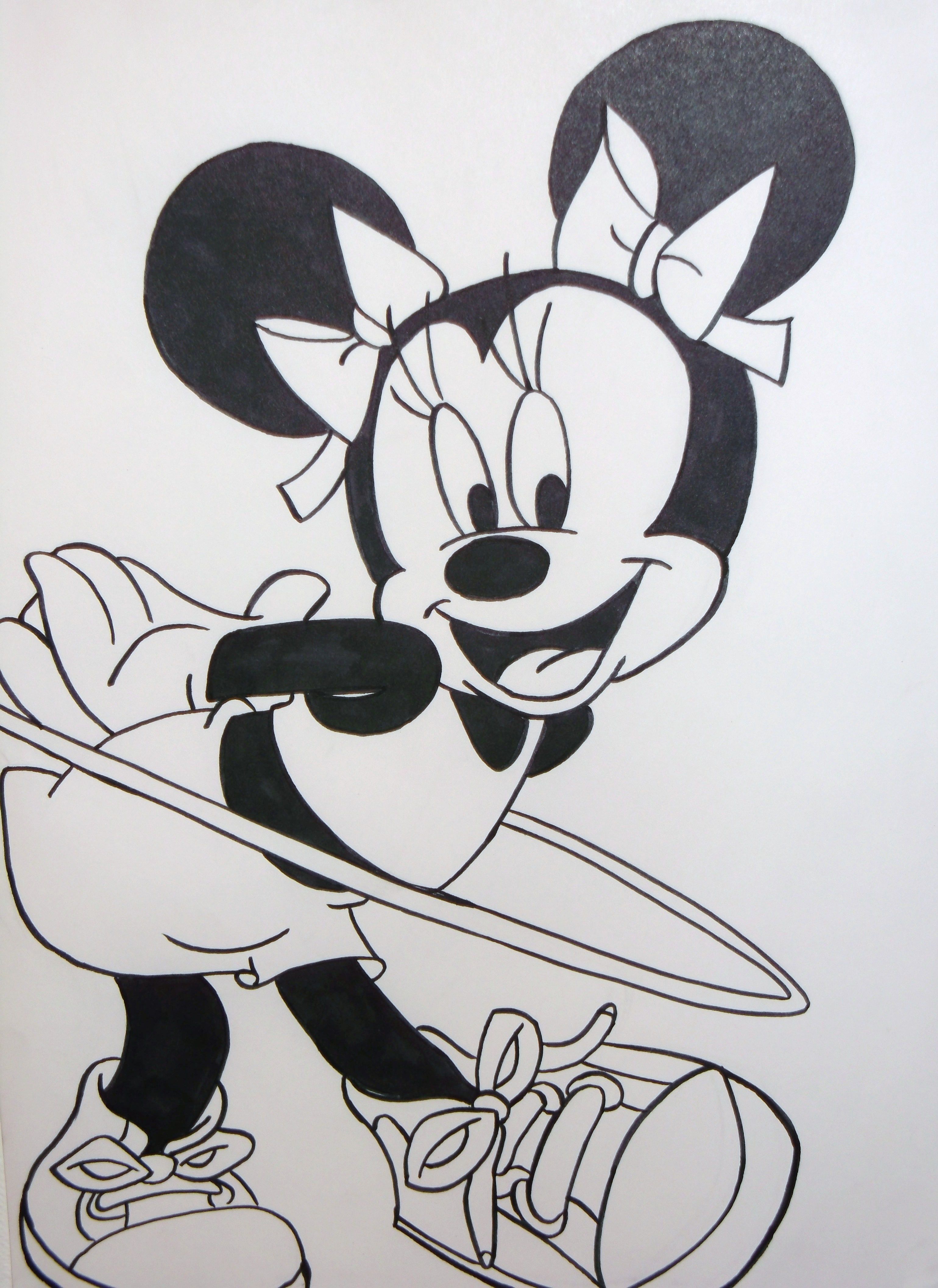 3079x4226 Pencil Sketches Of Minnie Mouse Mickey And Minnie Mouse Pencil - Minnie Mouse Pencil Sketch