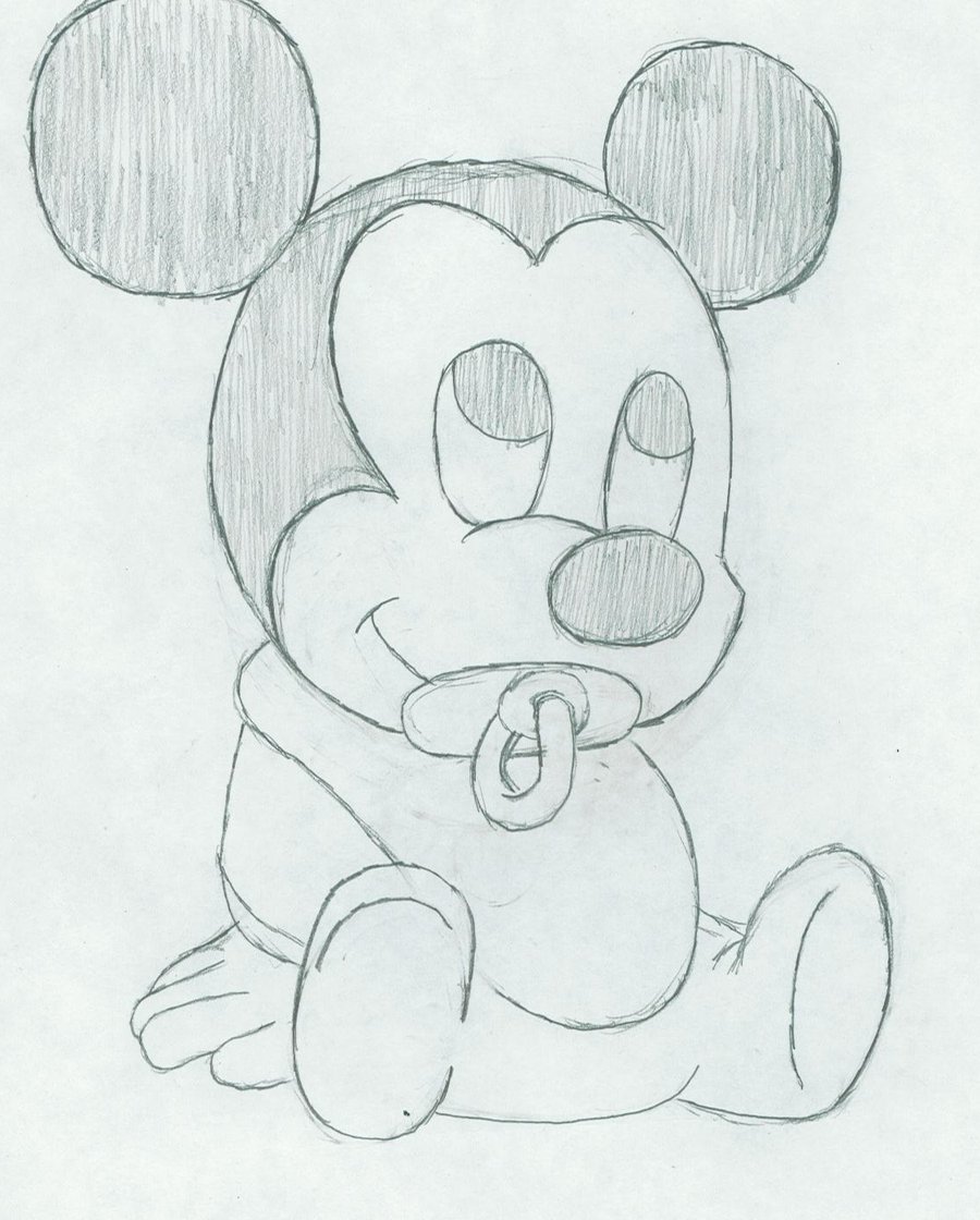 900x1120 Drawn Mice Pencil Drawing - Minnie Mouse Pencil Sketch