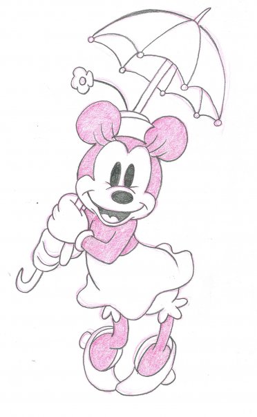 372x604 Sketch - Minnie Mouse Sketch