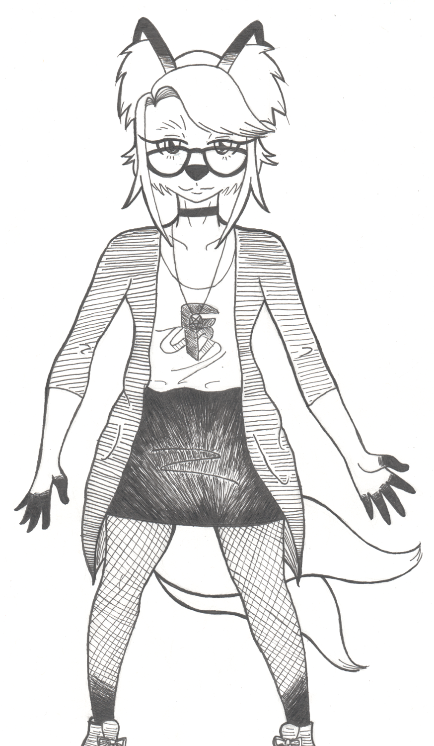 874x1500 Mint Fox Sketch Weasyl - Mint Sketch