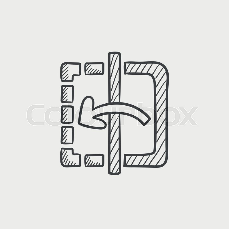 800x800 Mirror Reflection Sketch Icon For Web, Mobile And Infographics - Mirror Reflection Sketch