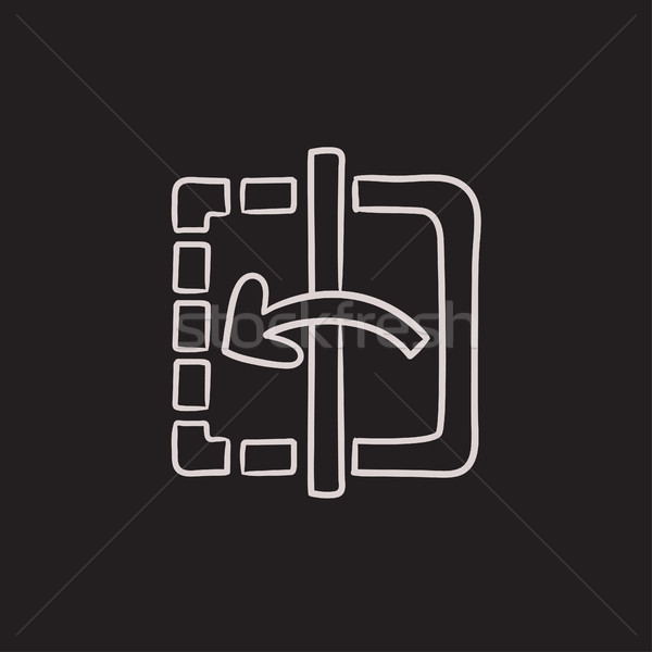 600x600 Mirror Reflection Sketch Icon. Vector Illustration Andrei - Mirror Reflection Sketch