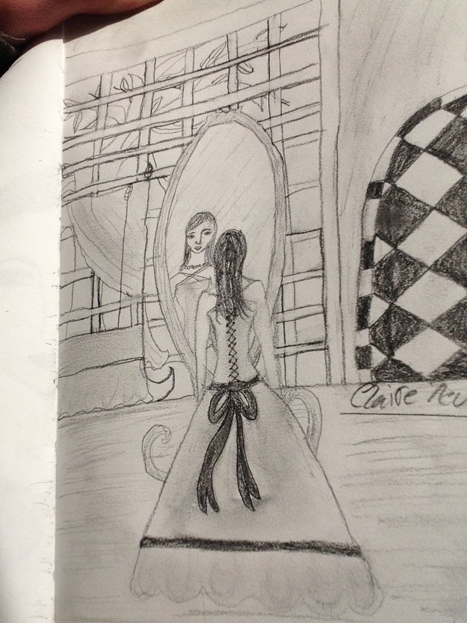 960x1280 Art - Mirror Reflection Sketch