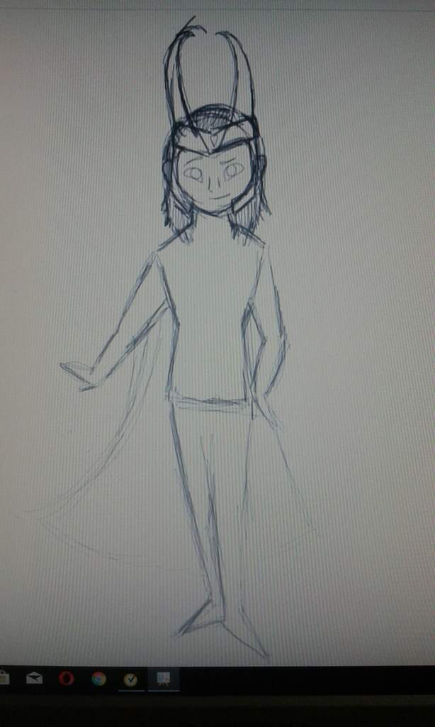 614x1024 God Of Mischief Drawing Marvel Amino - Mischief Sketch