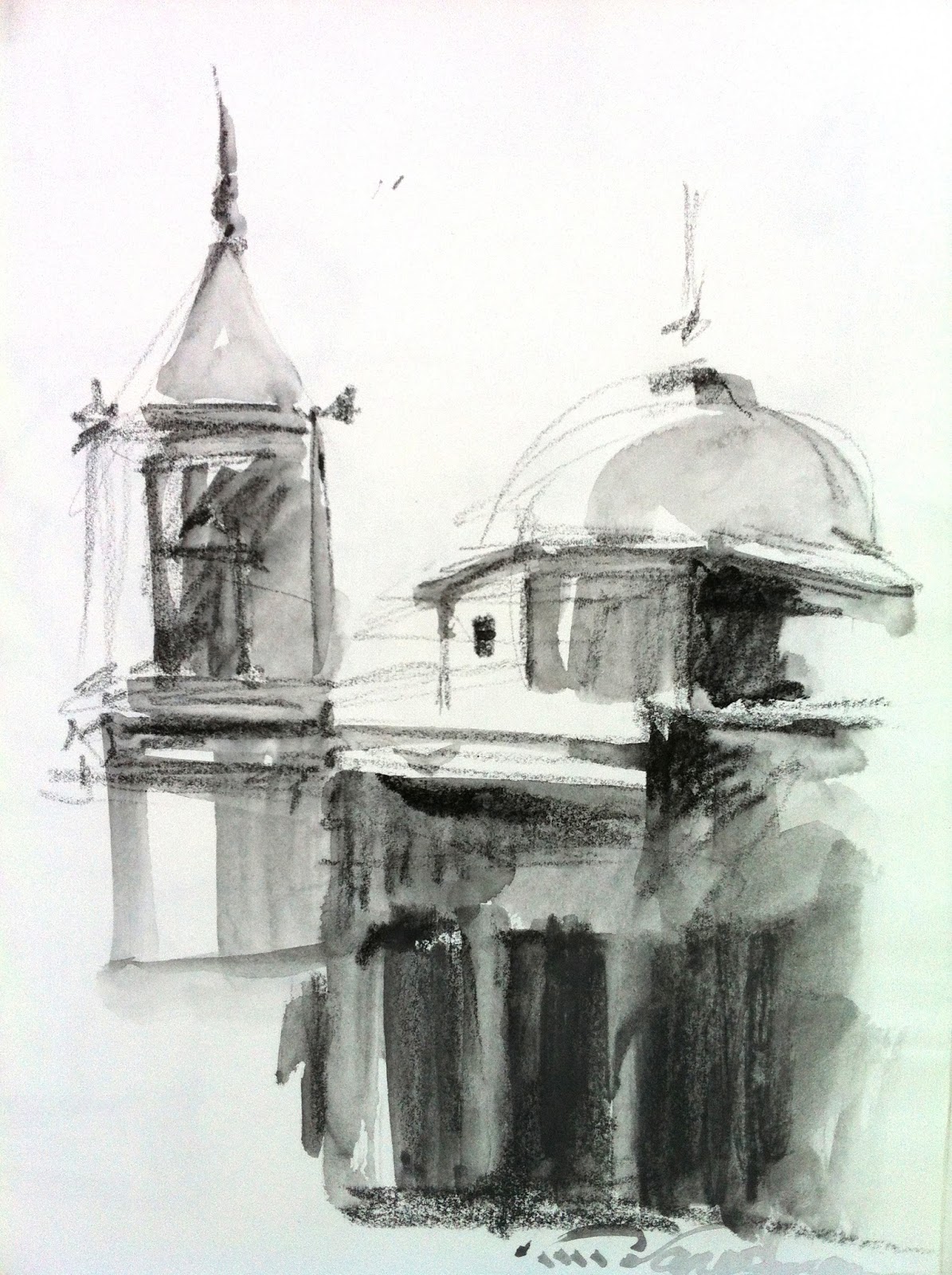 1195x1600 V....vaughan Arts Mission Sketch And Cheery Birds - Mission Sketch