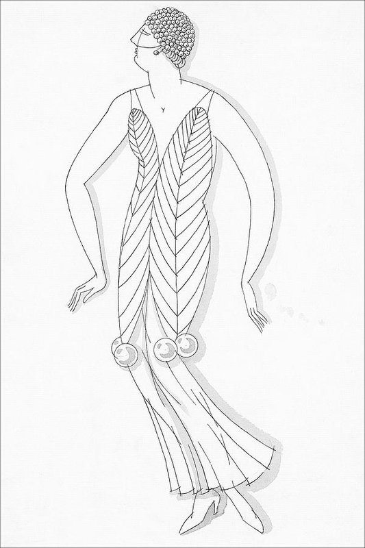 533x800 Sketch Of A Woman Wearing White Mistletoe Costume Art Print By - Mistletoe Sketch