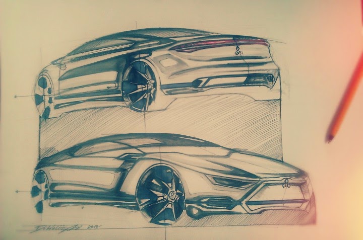 720x477 Car Design, Sketches And Drawings. Mitsubishi Eclipse Redesign - Mitsubishi Eclipse Sketch