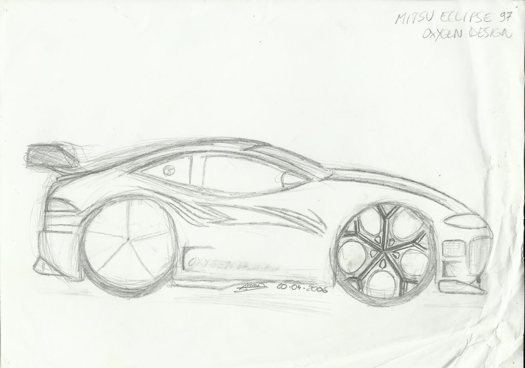 1024x718 Mitsubishi Eclipse 97 - Mitsubishi Eclipse Sketch
