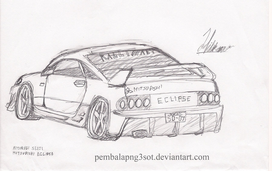 900x566 Mitsubishi Eclipse Sketch By Pembalapng3sot - Mitsubishi Eclipse Sketch