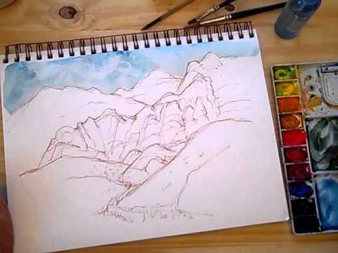 480x360 Mixed Media Travel Sketching With Cathy Johnson - Mixed Media Sketch