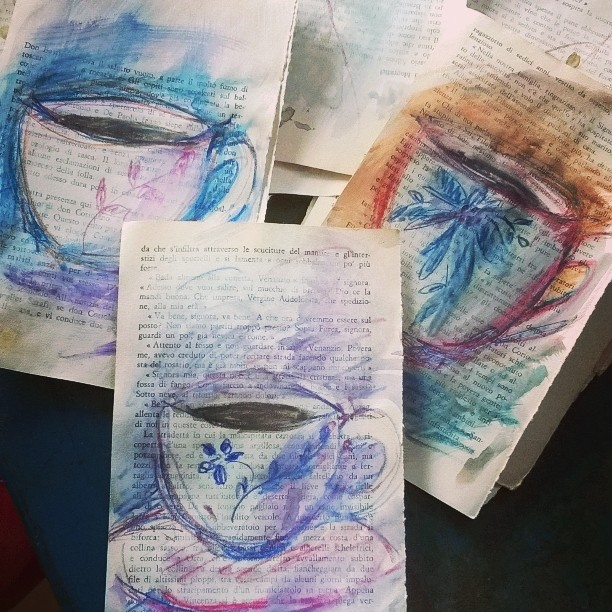 612x612 Painting In Tuscany Mixed Media Sketching Tuesday! - Mixed Media Sketch